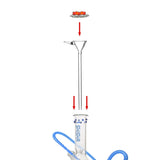 Glass Funnel Shisha Stem 17cm - Shisha Glass
