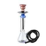 Glass Rage Spiral Pattern Bottom Beaker Base Bong With Ice Catcher 25cm - Shisha Glass