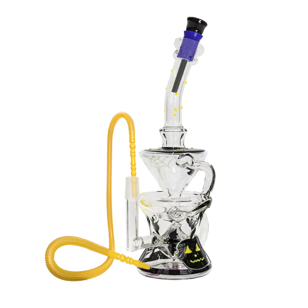 Glass Round Base Bong with Inline Percolator 29cm - Shisha Glass