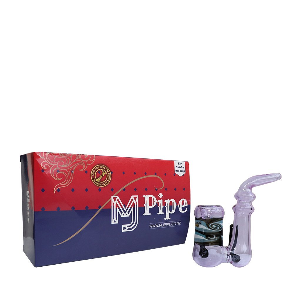 Glass Sherlock Weed Pipe with hooks 12cm - Shisha Glass
