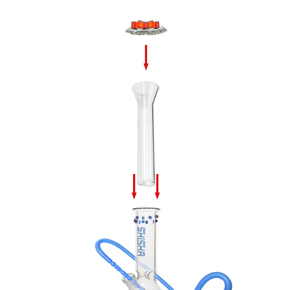 Glass Shisha Stem 9cm - Shisha Glass