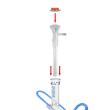 Glass Shisha Stem with Glass Bowl and Handle - Shisha Glass