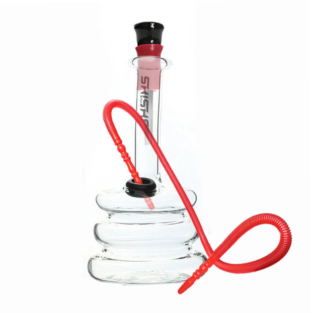 Glass Triple Round Base Mini Bong 13cm - Shisha Glass