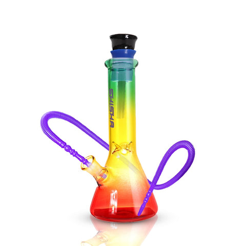 Gradient Beaker Base Glass Bong With Ice Catcher 22cm - Shisha Glass