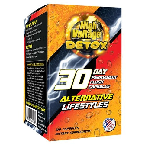 High Voltage Detox 30-Day Permanent Flush Capsules - Shisha Glass