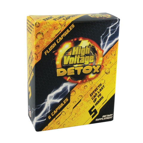 High Voltage Detox Fast Flush Capsules 6pk - Shisha Glass