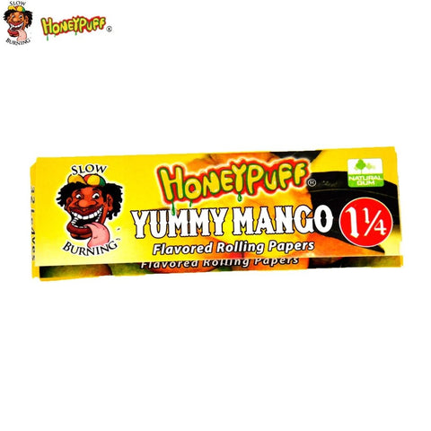 Honey Puff Extra Flavored Rolling Paper 1 1/4 - Mango - Shisha Glass