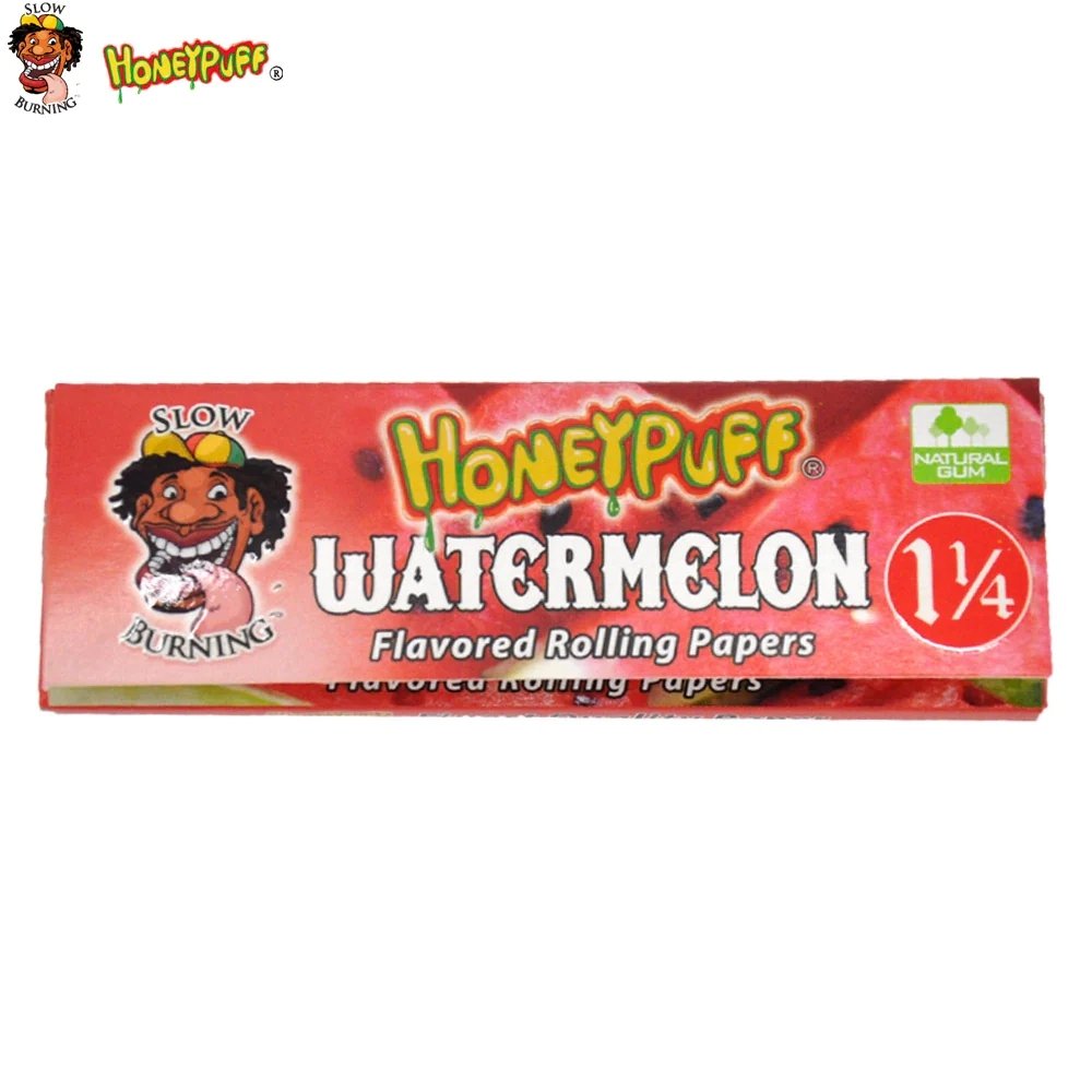 Honey Puff Extra Flavored Rolling Paper 1 1/4 - Watermelon - Shisha Glass