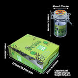 Honey Puff Smell Proof And Airtight Glass Storage Jar - Shisha Glass