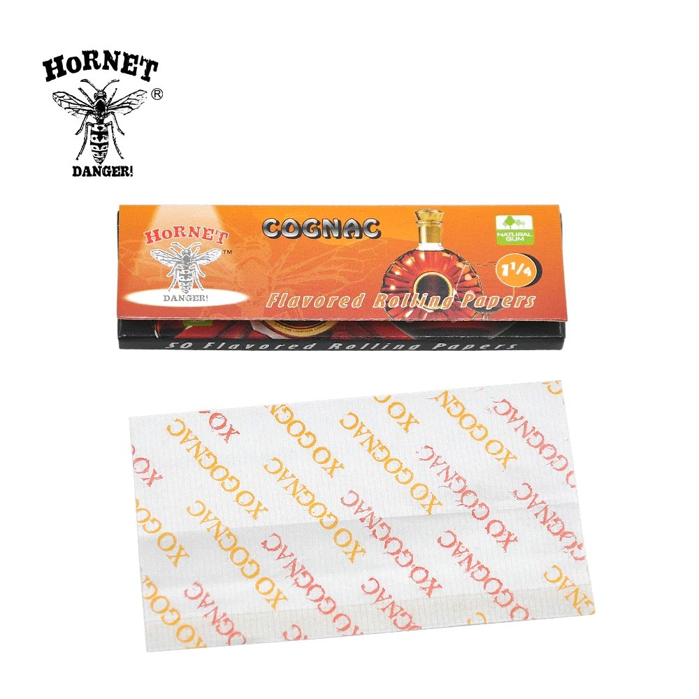 Hornet Flavored Rolling Paper 1 1/4 - Cognac - Shisha Glass