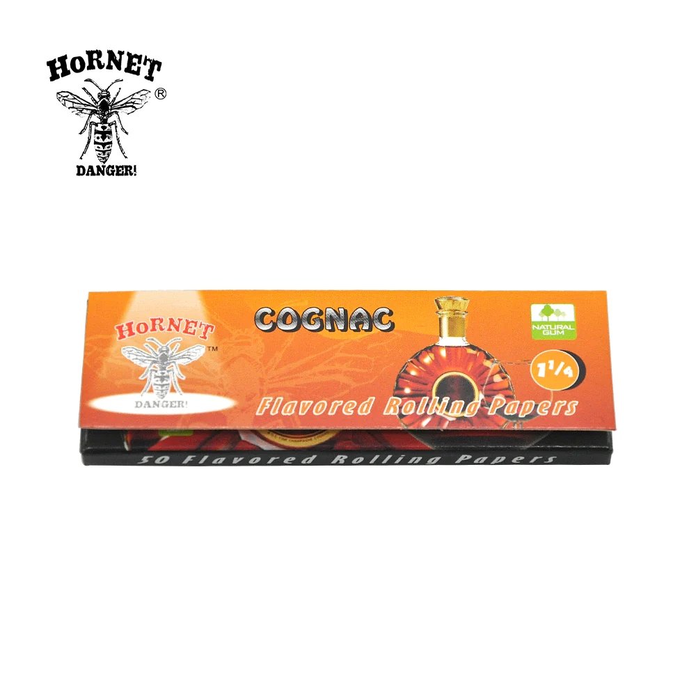 Hornet Flavored Rolling Paper 1 1/4 - Cognac - Shisha Glass