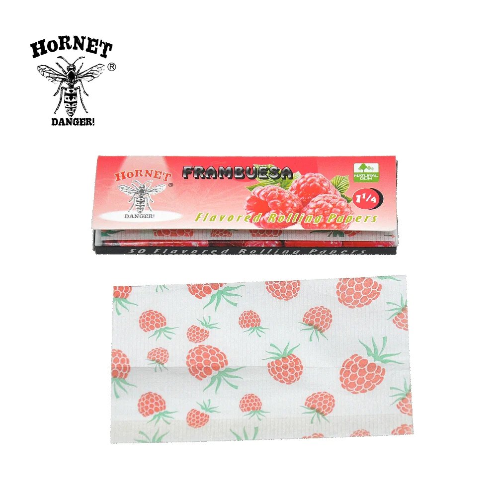 Hornet Flavored Rolling Paper 1 1/4 - Frambuesa - Shisha Glass