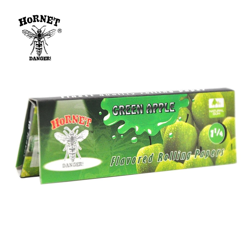 Hornet Flavored Rolling Paper 1 1 4 Green Apple Shisha Glass hornet-flavored-rolling-paper-1-1-4-green-apple-shisha-glass