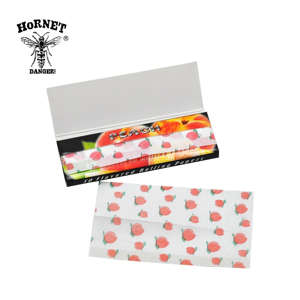 Hornet Flavored Rolling Paper 1 1/4 - Peach - Shisha Glass