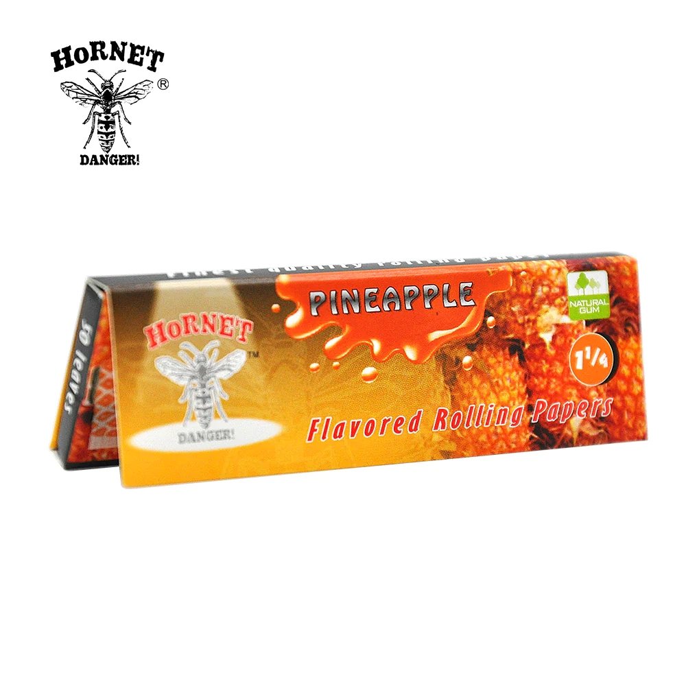 Hornet Flavored Rolling Paper 1 1/4 - Pineapple - Shisha Glass