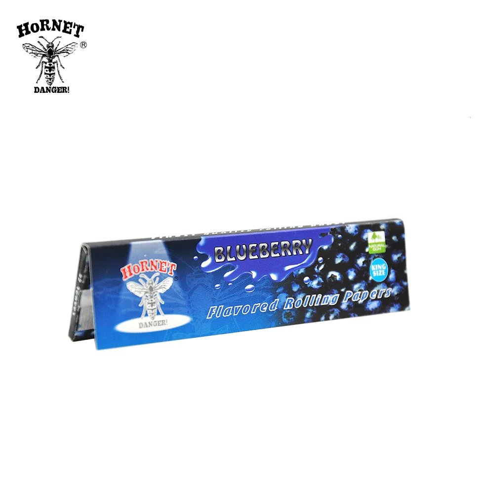 Hornet Flavored Rolling Paper King Size - Blueberry - Shisha Glass