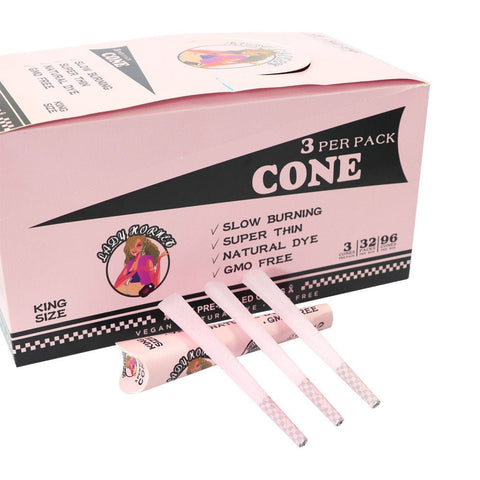 Hornet Lady Pink Horn Shape Kingsize 110mm | Shisha Glass
