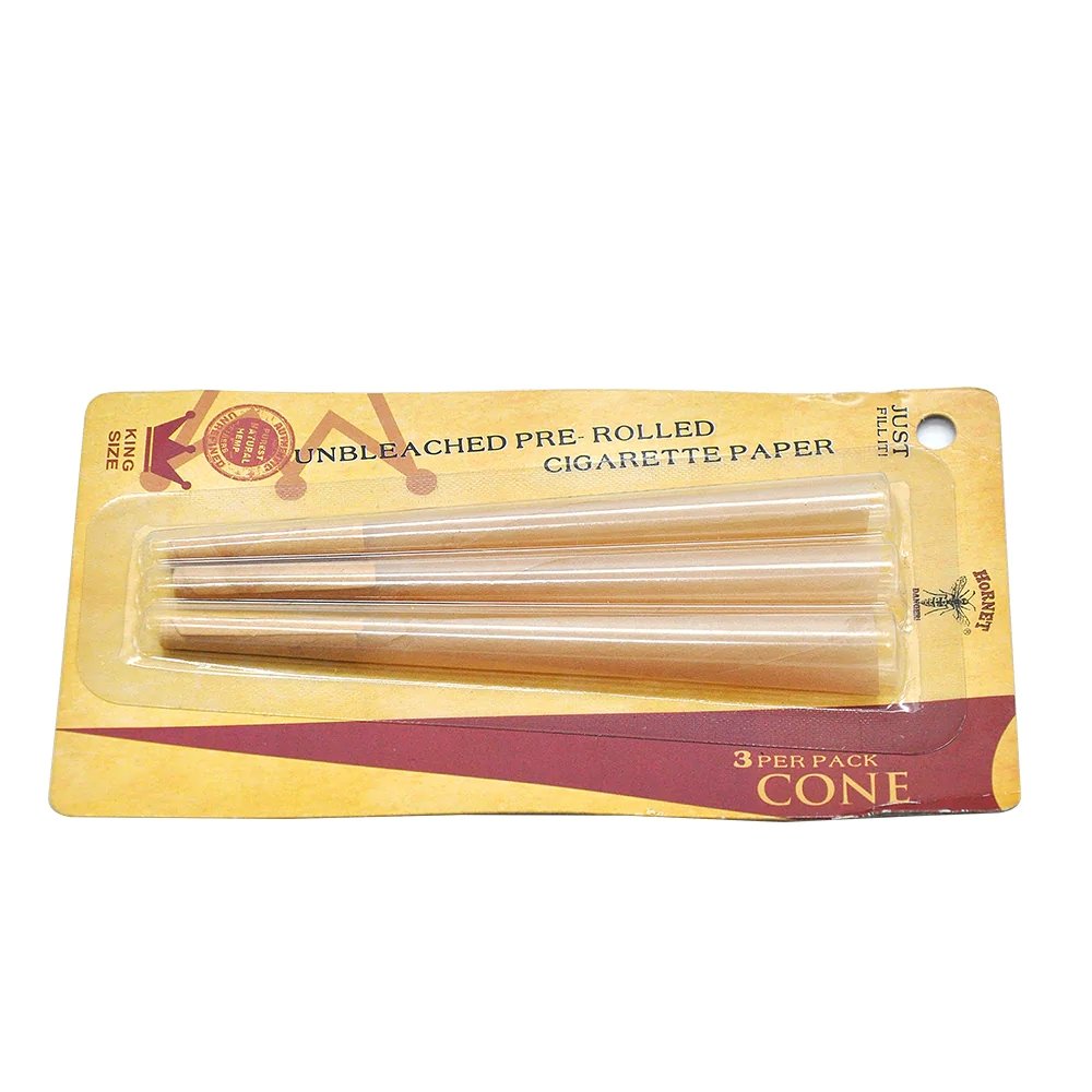Hornet Natural Pre-Rolled Cones King Size 3pks - Shisha Glass