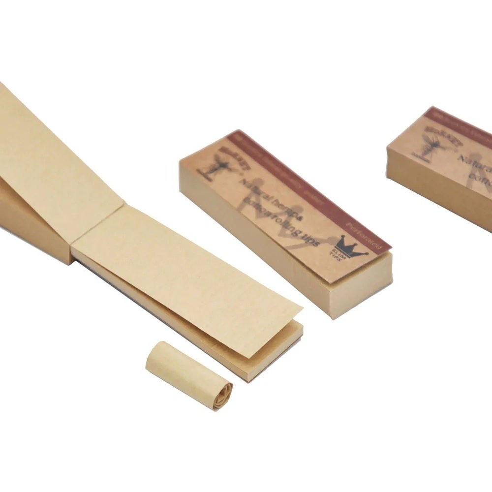 Hornet Perforated Natural Cotton Slim Rolling Paper Tips - Shisha Glass