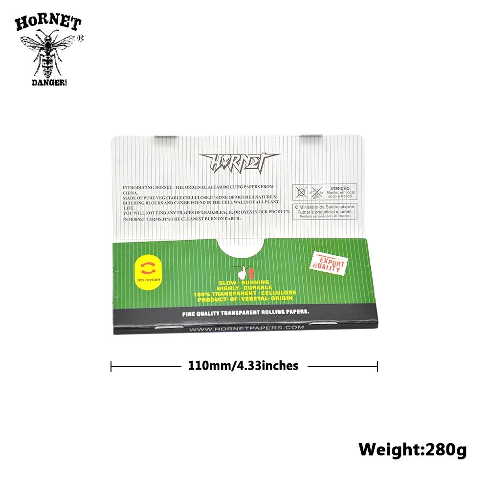 Hornet Transparent Rolling Paper - Shisha Glass