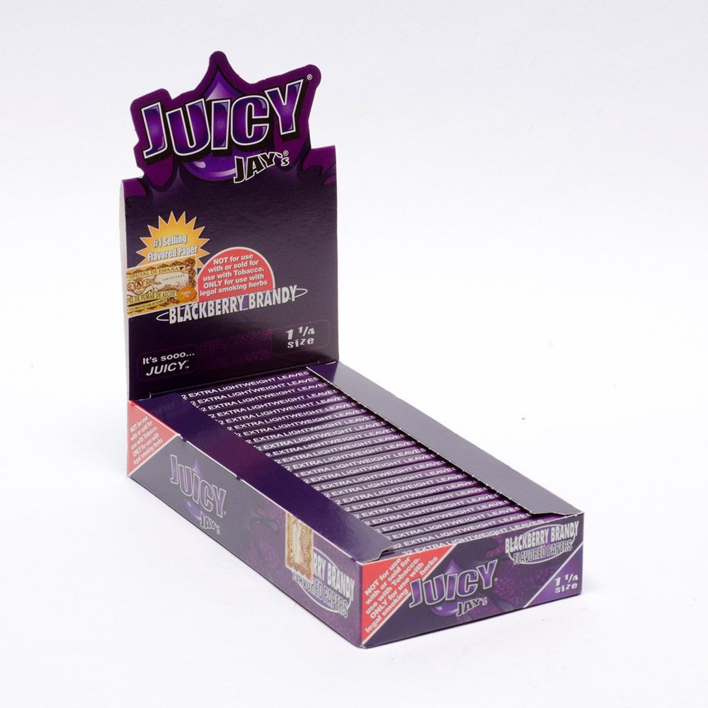 Juicy Jays Blackberry Brandy 1 1/4 Paper - Shisha Glass