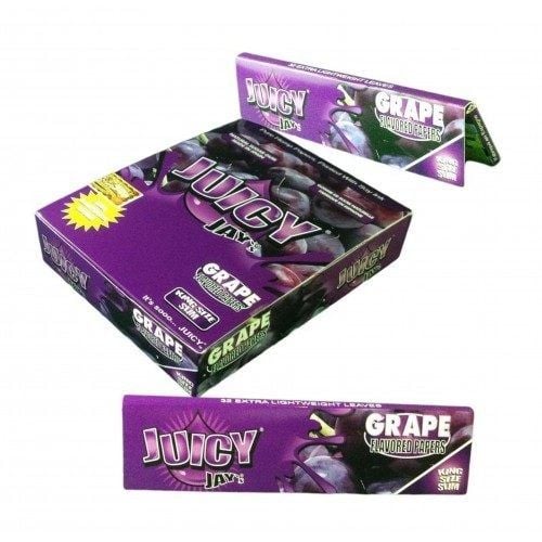 Juicy Jay's Grape King Size (Slim) Paper - Shisha Glass