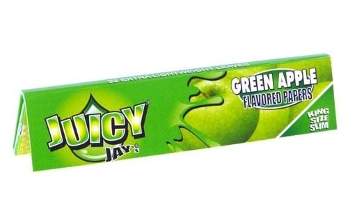 Juicy Jay's Green Apple King Size (Slim) Paper - Shisha Glass