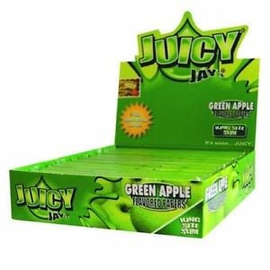 Juicy Jay's Green Apple King Size (Slim) Paper - Shisha Glass