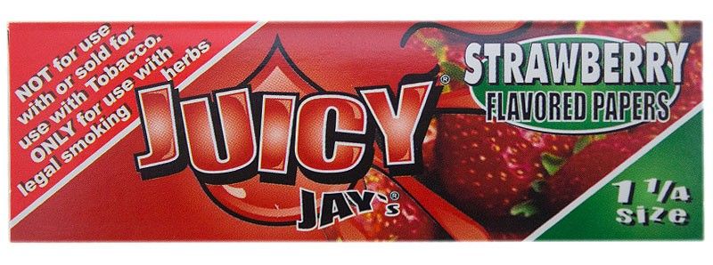 Juicy Jay's Strawberry 1 1/4 Paper - Shisha Glass