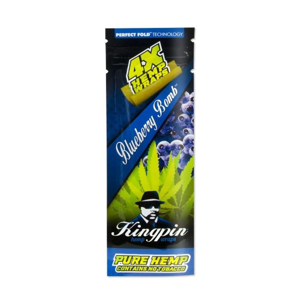 Kingpin Hemp Blueberry Bomb 4pk - Shisha Glass