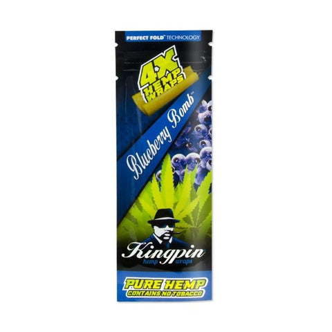 Kingpin Hemp Blueberry Bomb 4pk - Shisha Glass
