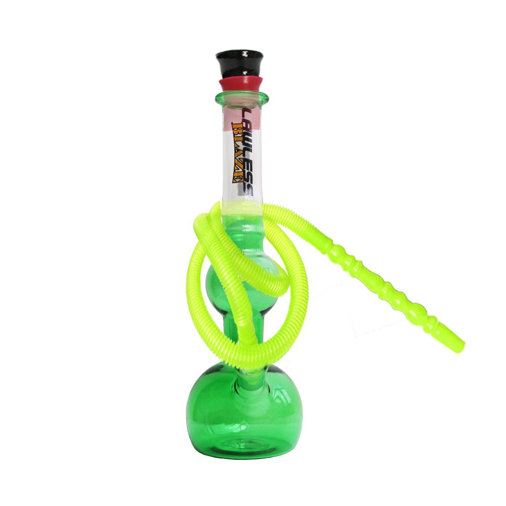 Lawless Blaze Bubbly Round Base Glass Bong 29cm - Shisha Glass