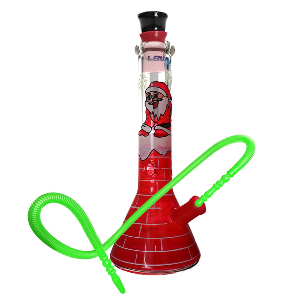 Lawless Santa Beaker Base Glass Bong 32cm - Shisha Glass