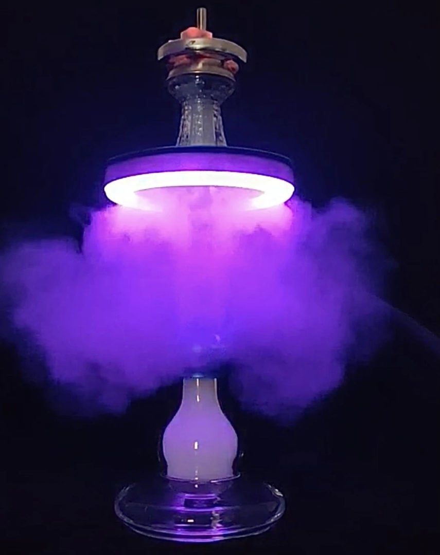 LED Ashtray UFO Ring - Shisha Glass