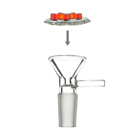 Male Glass Bowl Shisha Bowl With Handle 14mm - Shisha Glass