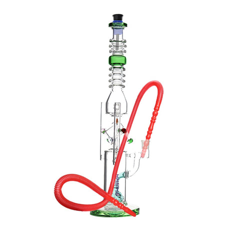 Matrix Shape Glass Bong with Barrel Percolator 40cm - Shisha Glass