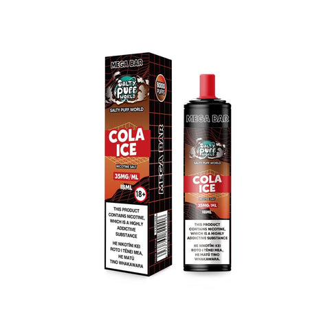 Mega Bar Cola Ice Disposable Vape - Shisha Glass