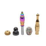 Metal Detachable Glossy Premium Weed Pipe 12cm - Shisha Glass