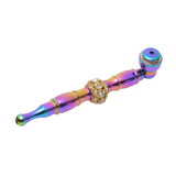 Metal Detachable Glossy Premium Weed Pipe 12cm - Shisha Glass