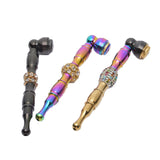 Metal Detachable Glossy Premium Weed Pipe 12cm - Shisha Glass
