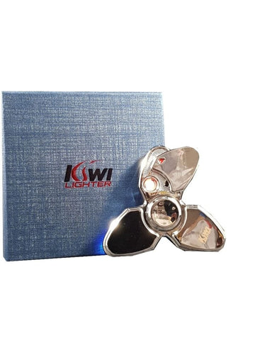 Metal Hand Fidget Spinner Electric Lighter By Kiwi Lighter - Shisha Glass