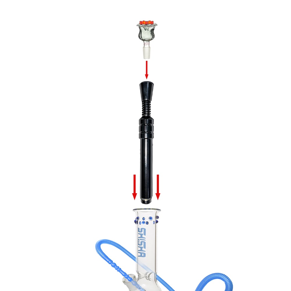 Metal Shisha Stem with String 18mm - Shisha Glass