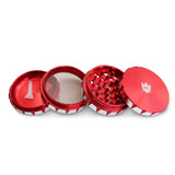 NBT Aluminum Coloured Pattern Herb Grinder 65mm 4xParts - Shisha Glass