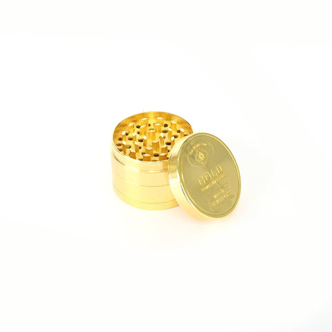 NBT Aluminum Gold Coil Herb Grinder 4xParts - Shisha Glass
