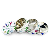 NBT B-29 Art Decoration Metal Herb Grinder 50mm 4xParts - Shisha Glass