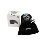 NBT Flower Skull Herb Grinder 4xParts JL396 - Shisha Glass