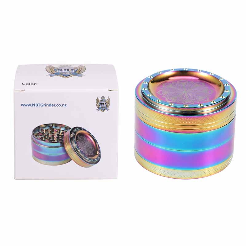 NBT G6 Engraving Gradient Grinder 63mm 4xParts | Shisha Glass