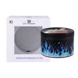 NBT Metal FLAME Herb Grinder 63mm 4xParts - Shisha Glass