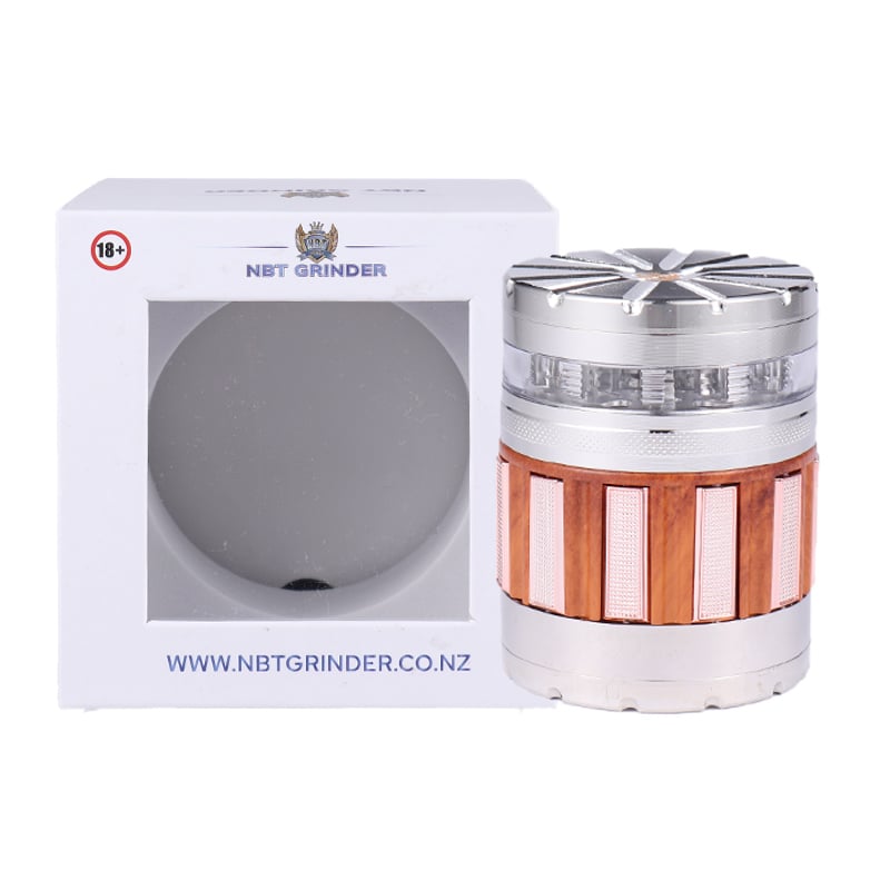 NBT Metal WHEEL Weed Grinder 63mm 4xParts - Shisha Glass