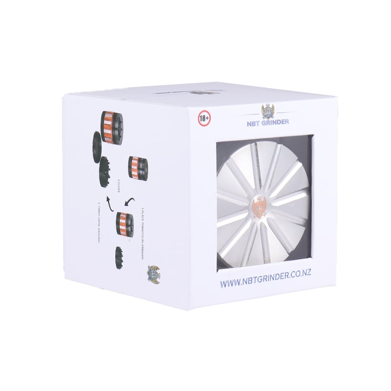 NBT Metal WHEEL Weed Grinder 63mm 4xParts - Shisha Glass
